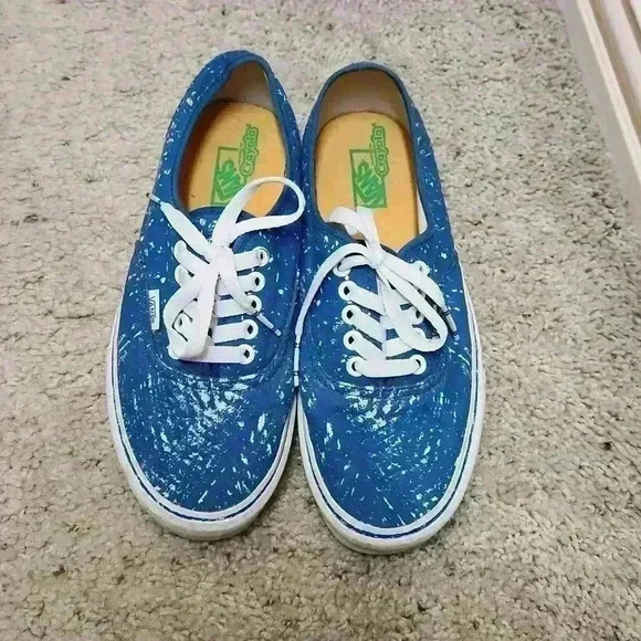Vans Authentic X Crayola Blue Scribble Mens Size 7/ Wmns Size 8.5 - Picture 1 of 4